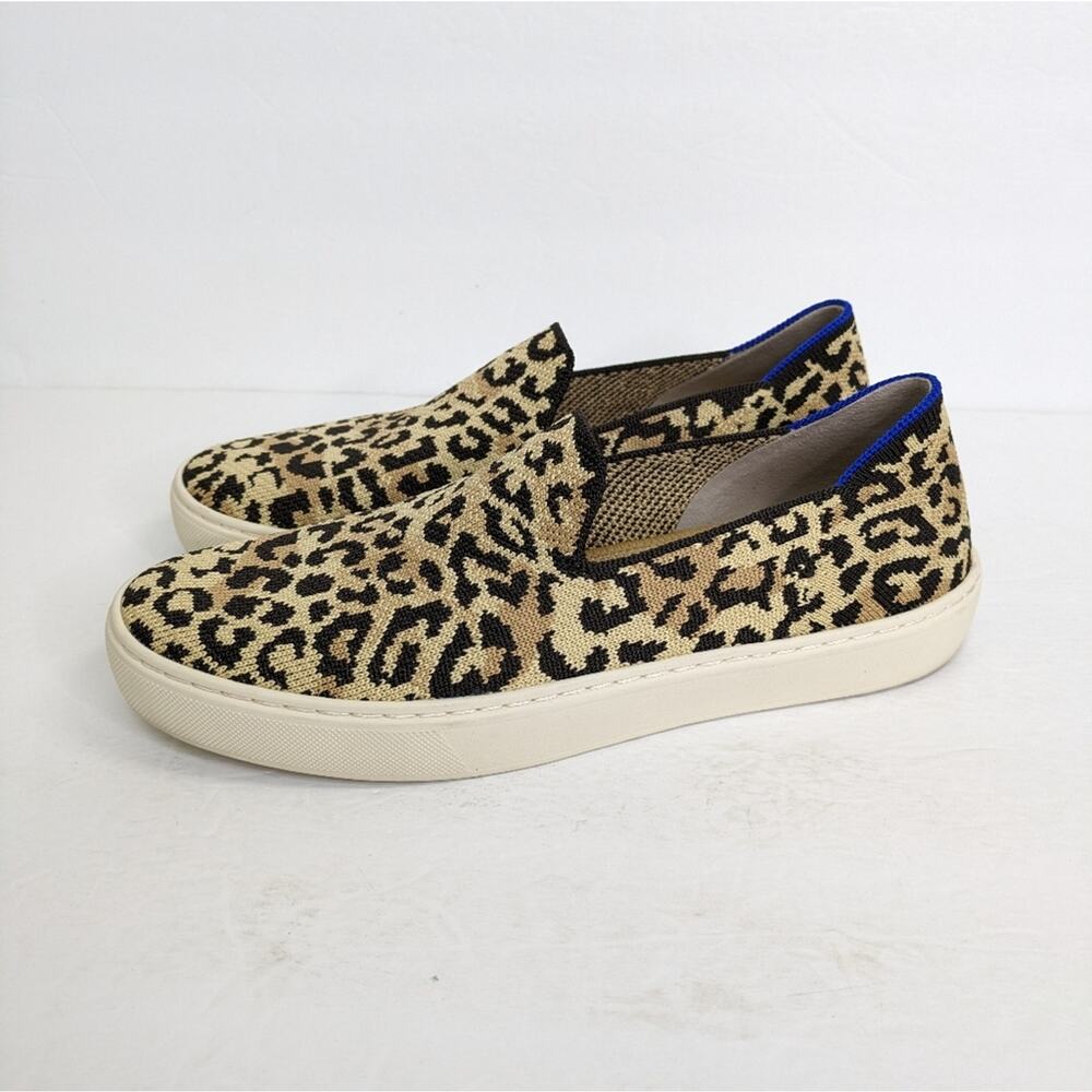 Rothy's The Sneaker Slip On 8 Desert Cat Animal Cheetah Camo Print Limited Print - Picture 6 of 15